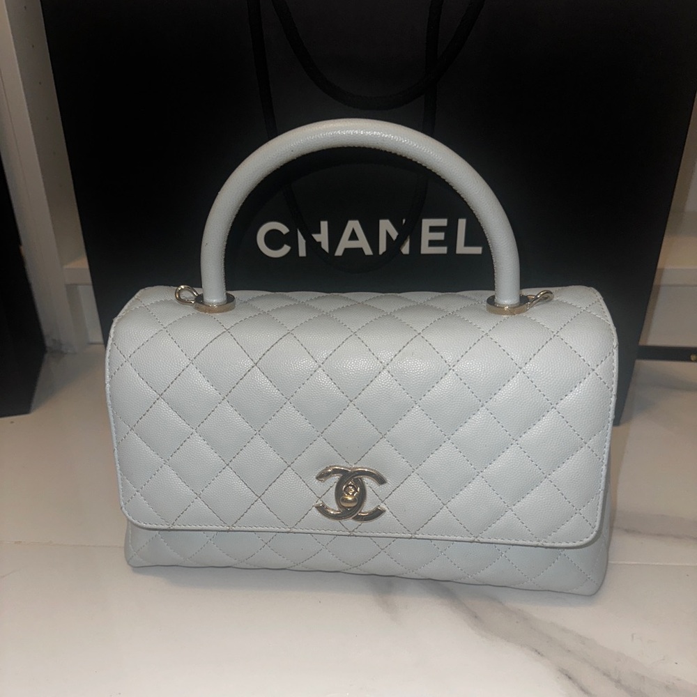 Coco Chanel top handle bag 100% authentic